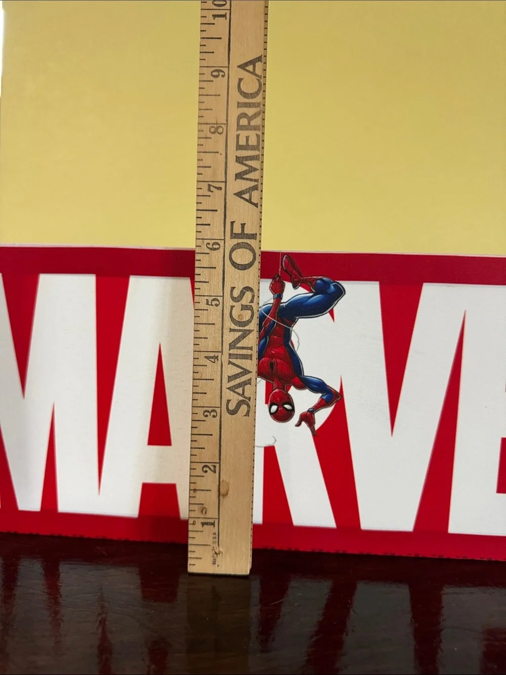 Marvel Red and White Superhero Banner Wall Art